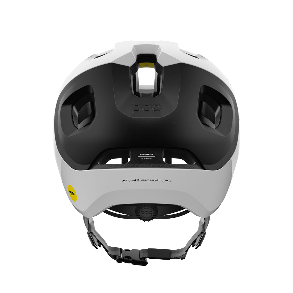 POC Axion Race MIPS Cycling Helmet Hydrogen White/Uranium Black Matt XSM 
